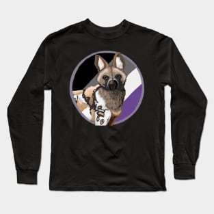 African wild dog- asexual flag Long Sleeve T-Shirt